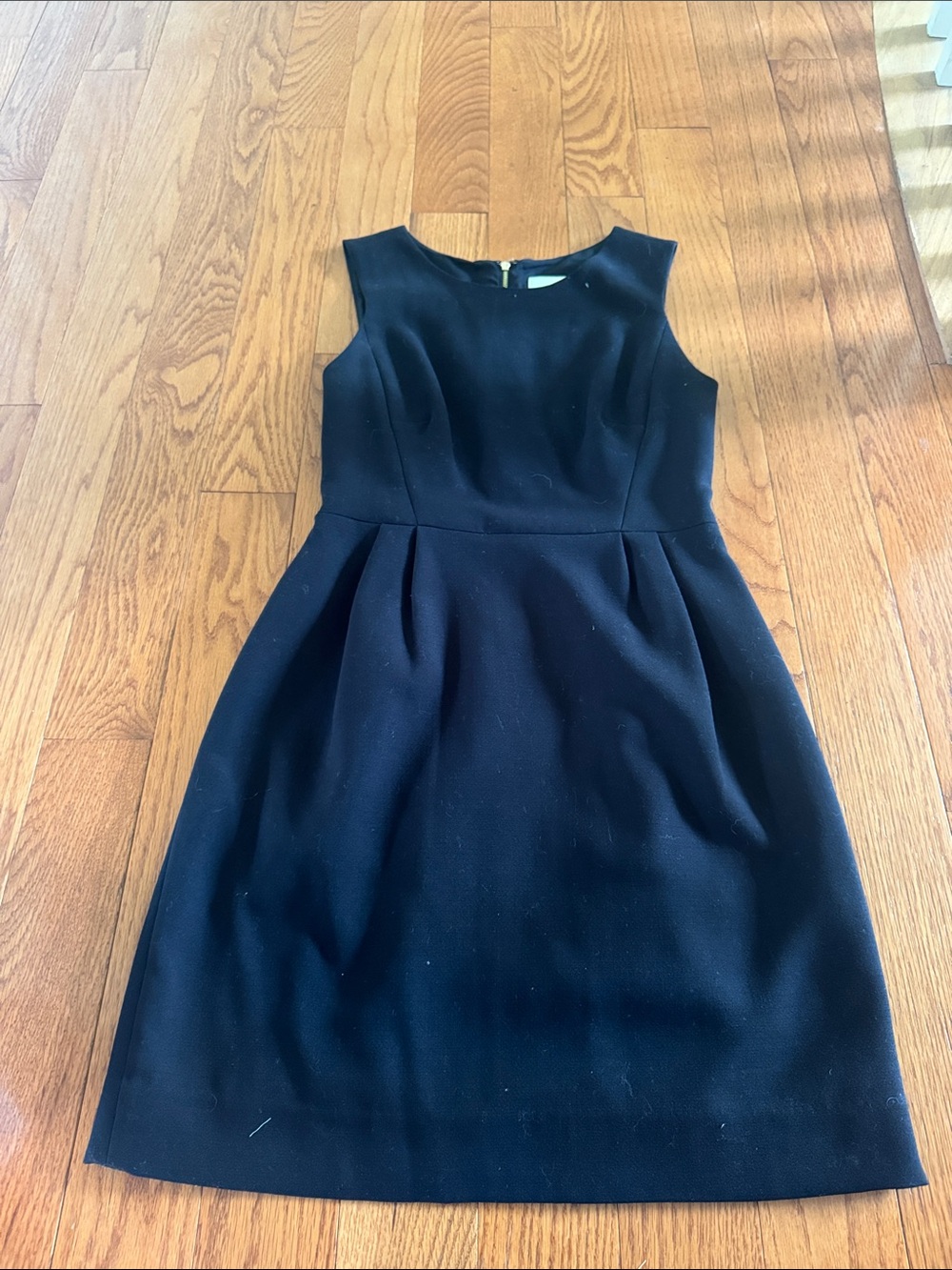 kate spade Black Sleeveless Pleated Waist Dress